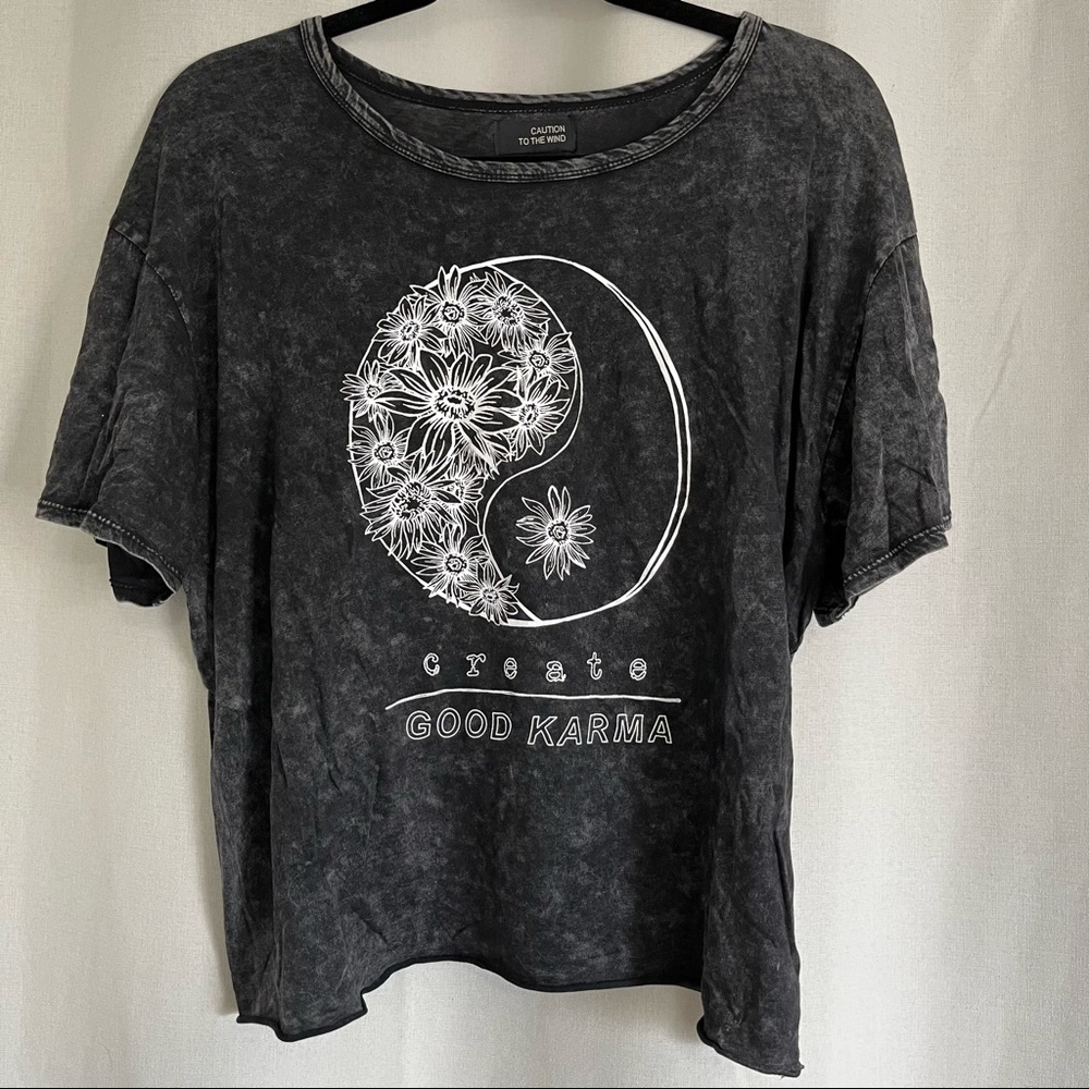 Good Karma Tshirt Dark Gray